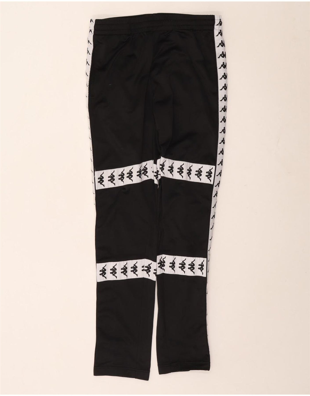 Kappa Mens Graphic Tracksuit Trousers Medium Black Colourblock Polyester