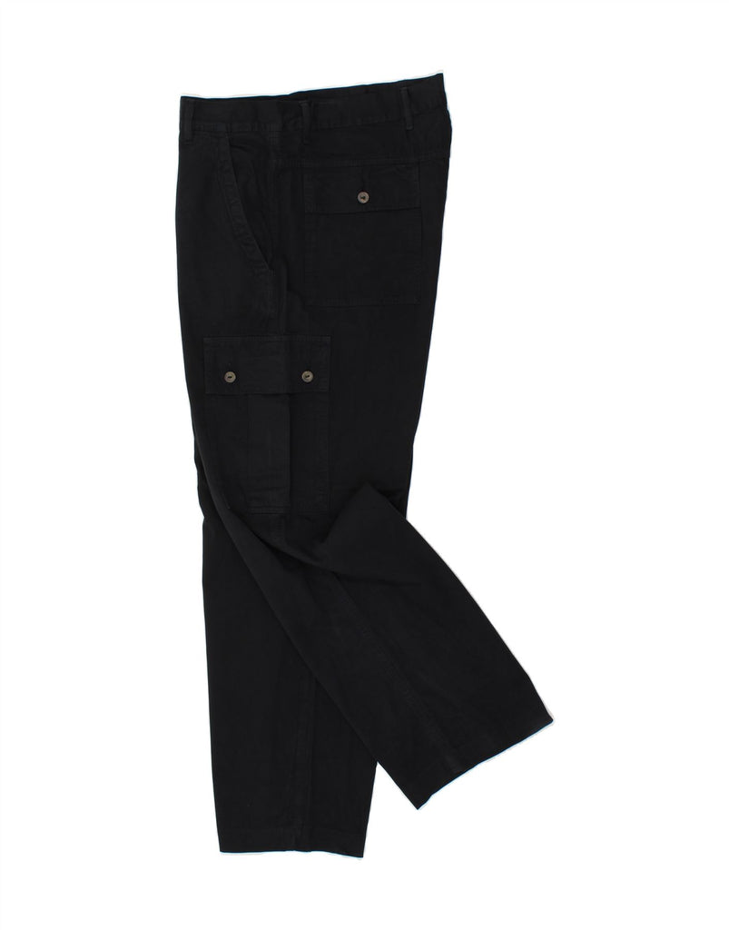 CARRERA Mens Straight Cargo Trousers W38 L31 Black Cotton | Vintage Carrera | Thrift | Second-Hand Carrera | Used Clothing | Messina Hembry 