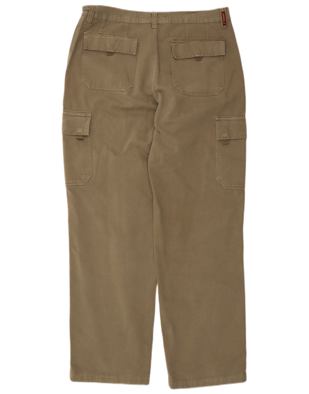 Carrera Mens Straight Cargo Trousers W38 L33 Khaki Cotton