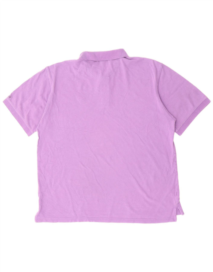 IZOD Mens Polo Shirt XL Purple Cotton