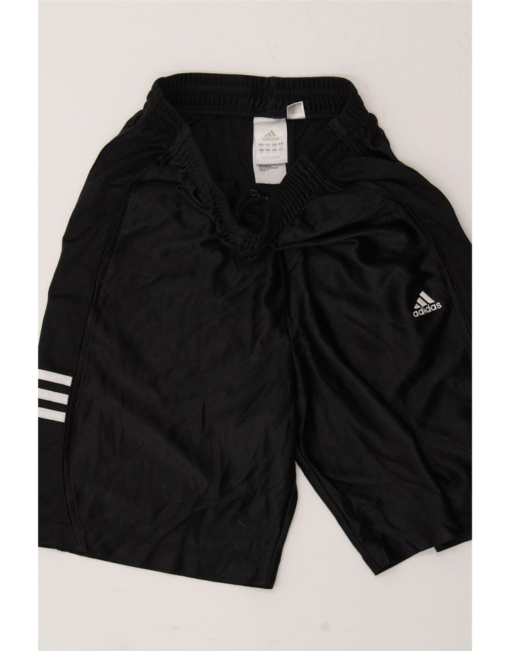 ADIDAS Boys Sport Shorts 13-14 Years  Black Polyester Vintage Adidas and Second-Hand Adidas from Messina Hembry 