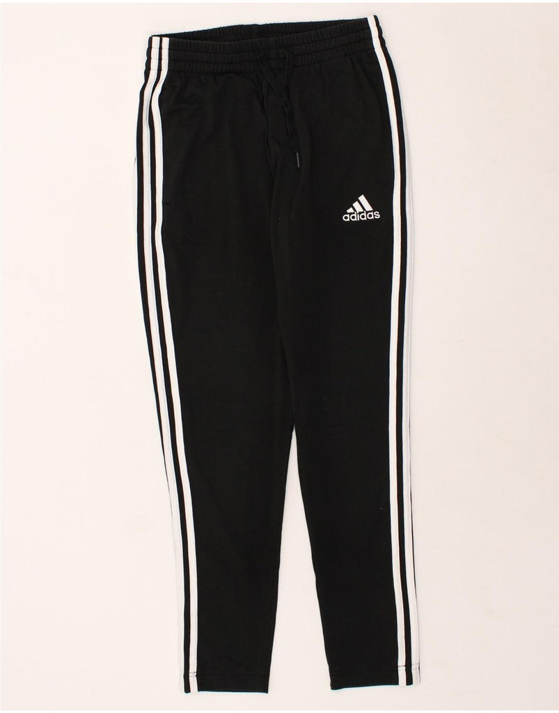 ADIDAS Mens Tracksuit Trousers Small Black Cotton | Vintage Adidas | Thrift | Second-Hand Adidas | Used Clothing | Messina Hembry 