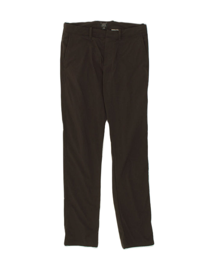 J. CREW Womens Stretch Slim Casual Trousers W29 L32 Brown Polyamide | Vintage J. Crew | Thrift | Second-Hand J. Crew | Used Clothing | Messina Hembry 