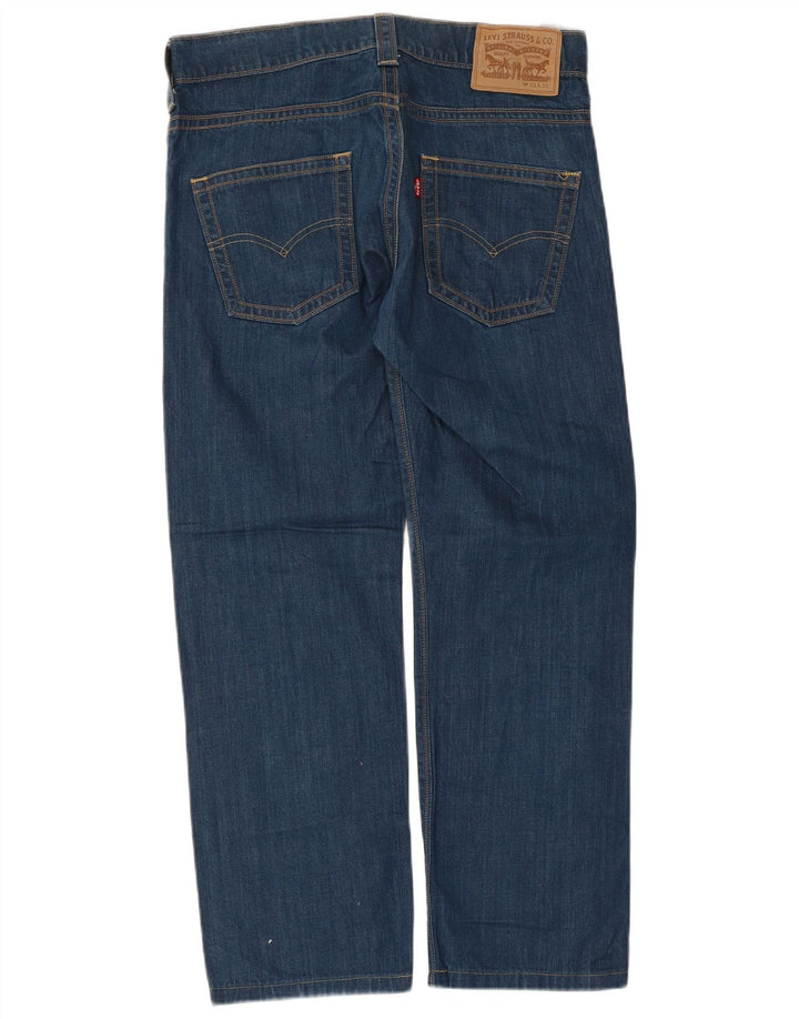 Levi's Mens Straight Jeans W33 L28 Blue Cotton