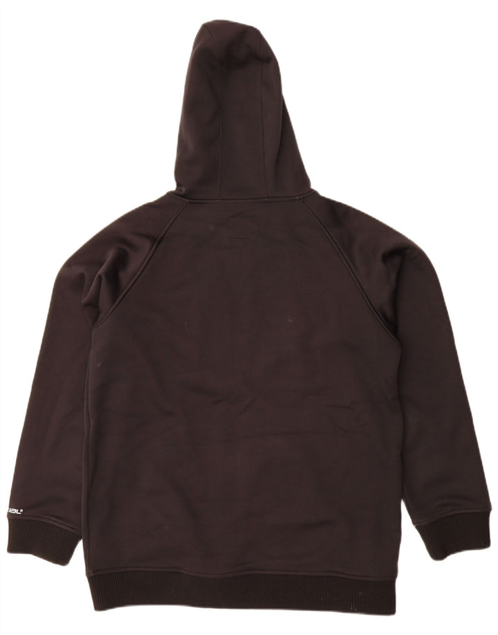 Animal Boys Graphic Zip Hoodie Sweater 15-16 Years Black Polyester