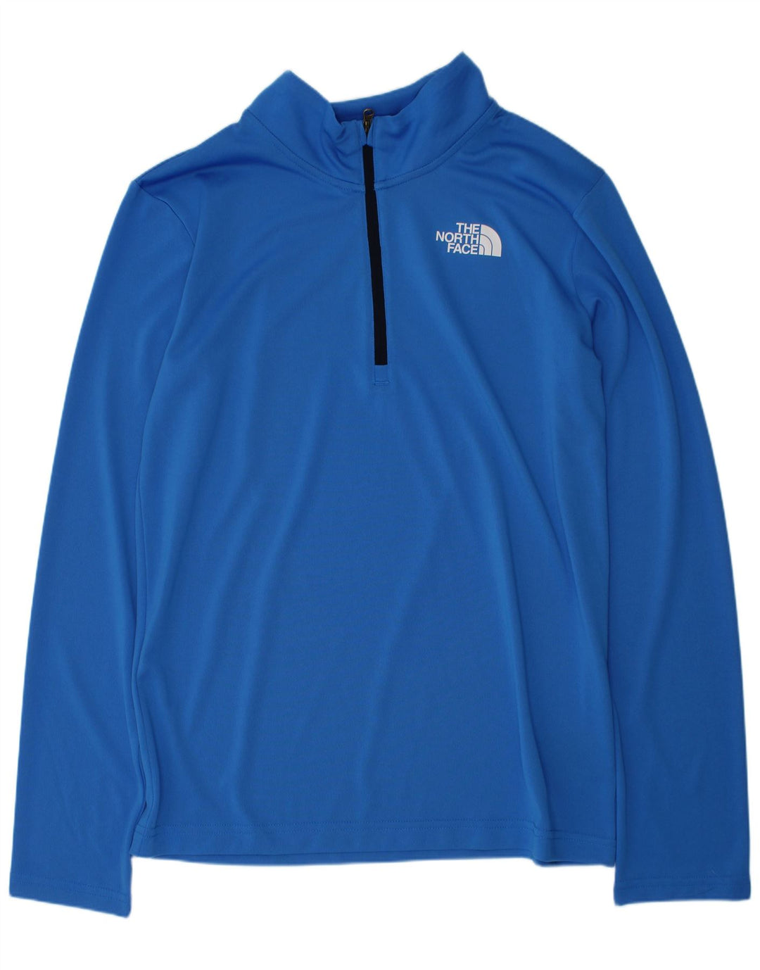 The North Face Boys Zip Neck Pullover Tracksuit Top 13-14 Years Large Blue
