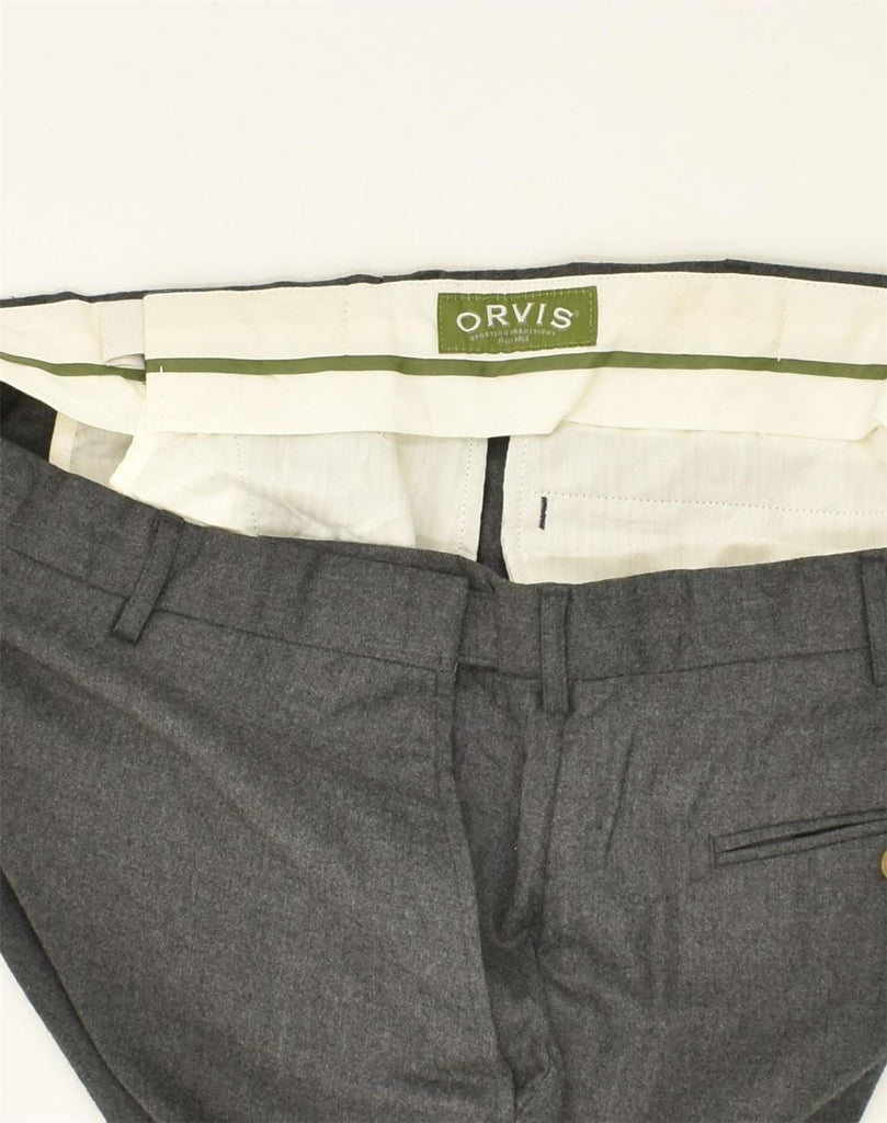 ORVIS Mens Tapered Suit Trousers W42 L30  Grey Wool | Vintage Orvis | Thrift | Second-Hand Orvis | Used Clothing | Messina Hembry 