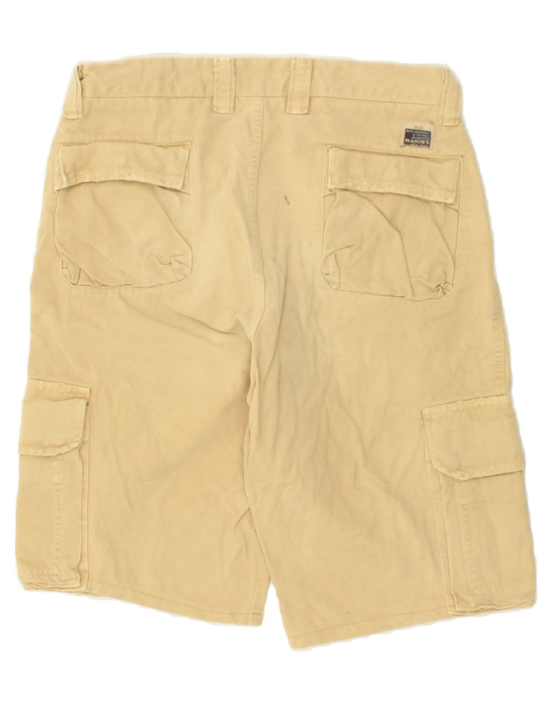 MASON'S Mens Cargo Shorts W30 Medium Beige Cotton | Vintage Mason's | Thrift | Second-Hand Mason's | Used Clothing | Messina Hembry 