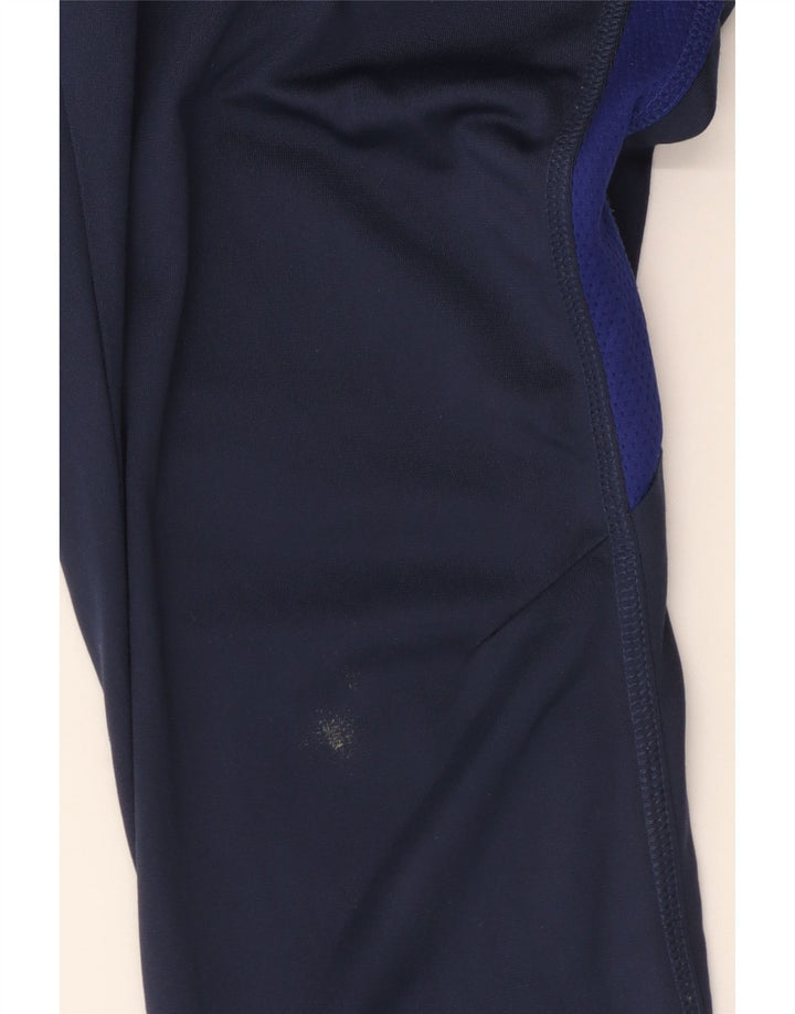 Nike Mens England Tracksuit Trousers Small  Navy Blue Colourblock Polyester