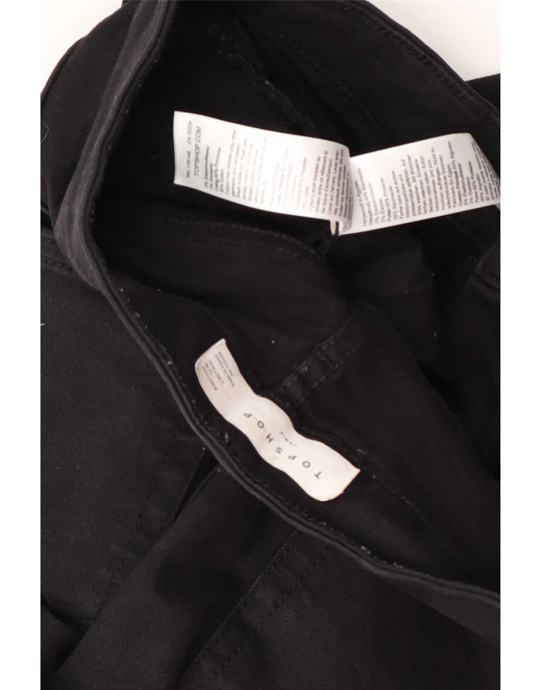 Topshop Womens Jamie Skinny Jeans W30 L25 Black Polyester
