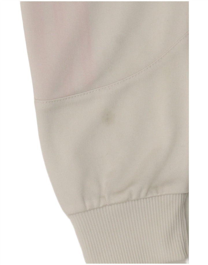 Adidas Girls Tracksuit Top Jacket 13-14 Years White Polyester