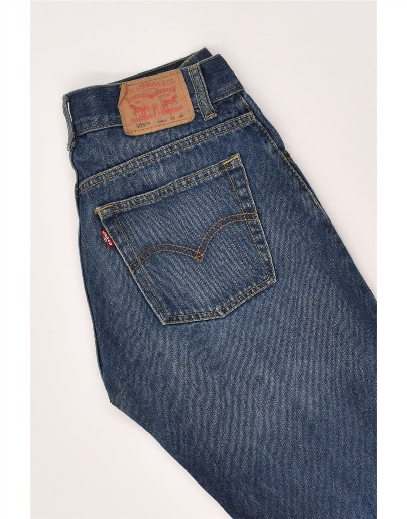 LEVI'S Boys 505 Straight Jeans 15-16 Years W28 L28 Blue Cotton | Vintage Levi's | Thrift | Second-Hand Levi's | Used Clothing | Messina Hembry 