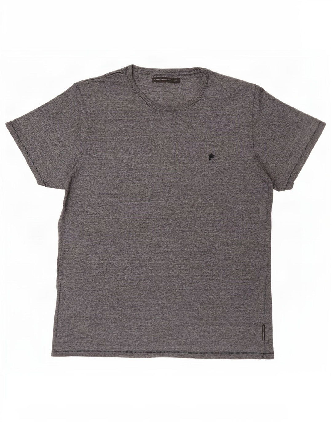 French Connection Mens T-Shirt Top 2XL Grey Pinstripe Cotton
