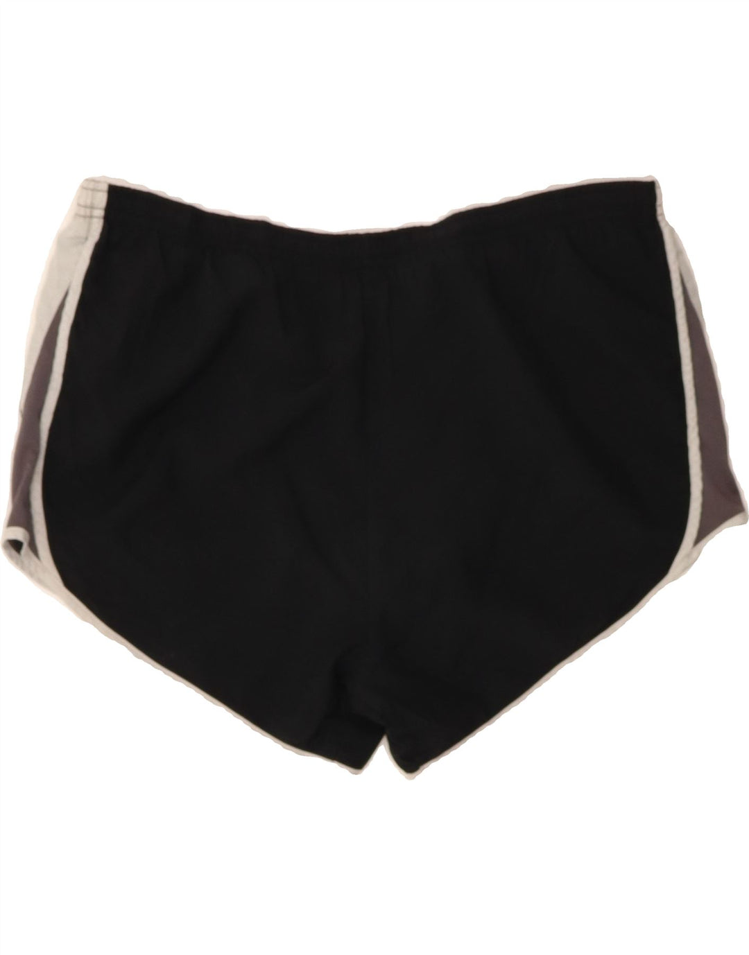 NIKE Womens Dri Fit Sport Shorts UK 14 Medium Black Colourblock Polyester Vintage Nike and Second-Hand Nike from Messina Hembry 