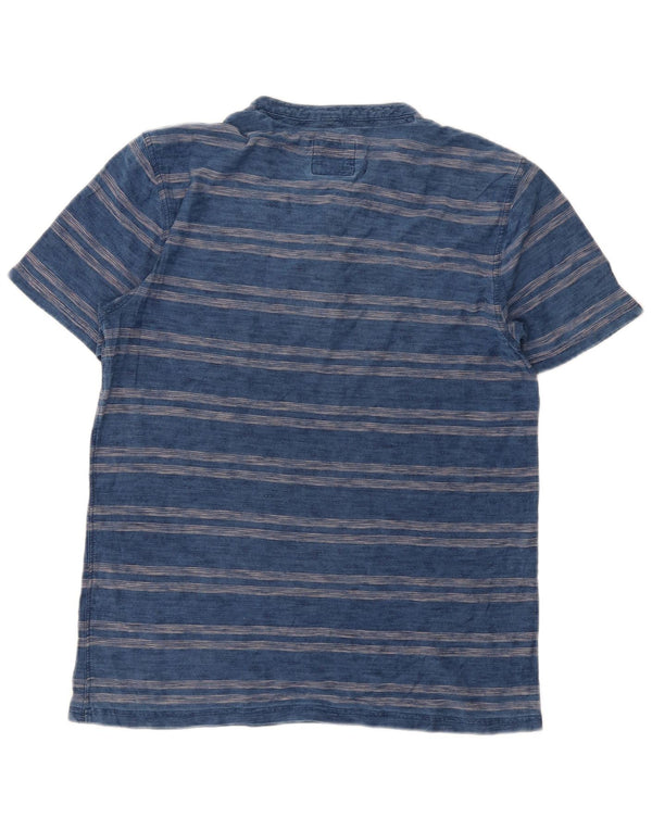 Fat Face Mens T-Shirt Top Medium Navy Blue Striped