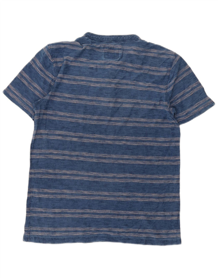 Fat Face Mens T-Shirt Top Medium Navy Blue Striped