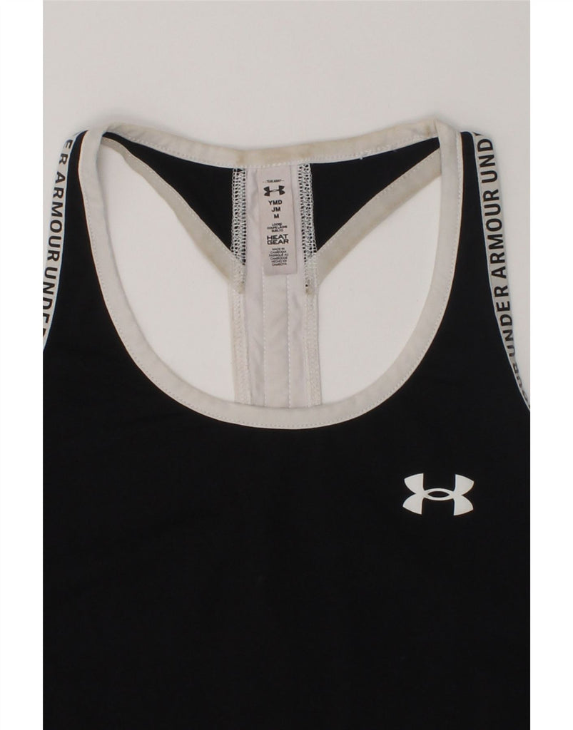 UNDER ARMOUR Girls Vest Top 11-12 Years Medium  Black | Vintage Under Armour | Thrift | Second-Hand Under Armour | Used Clothing | Messina Hembry 