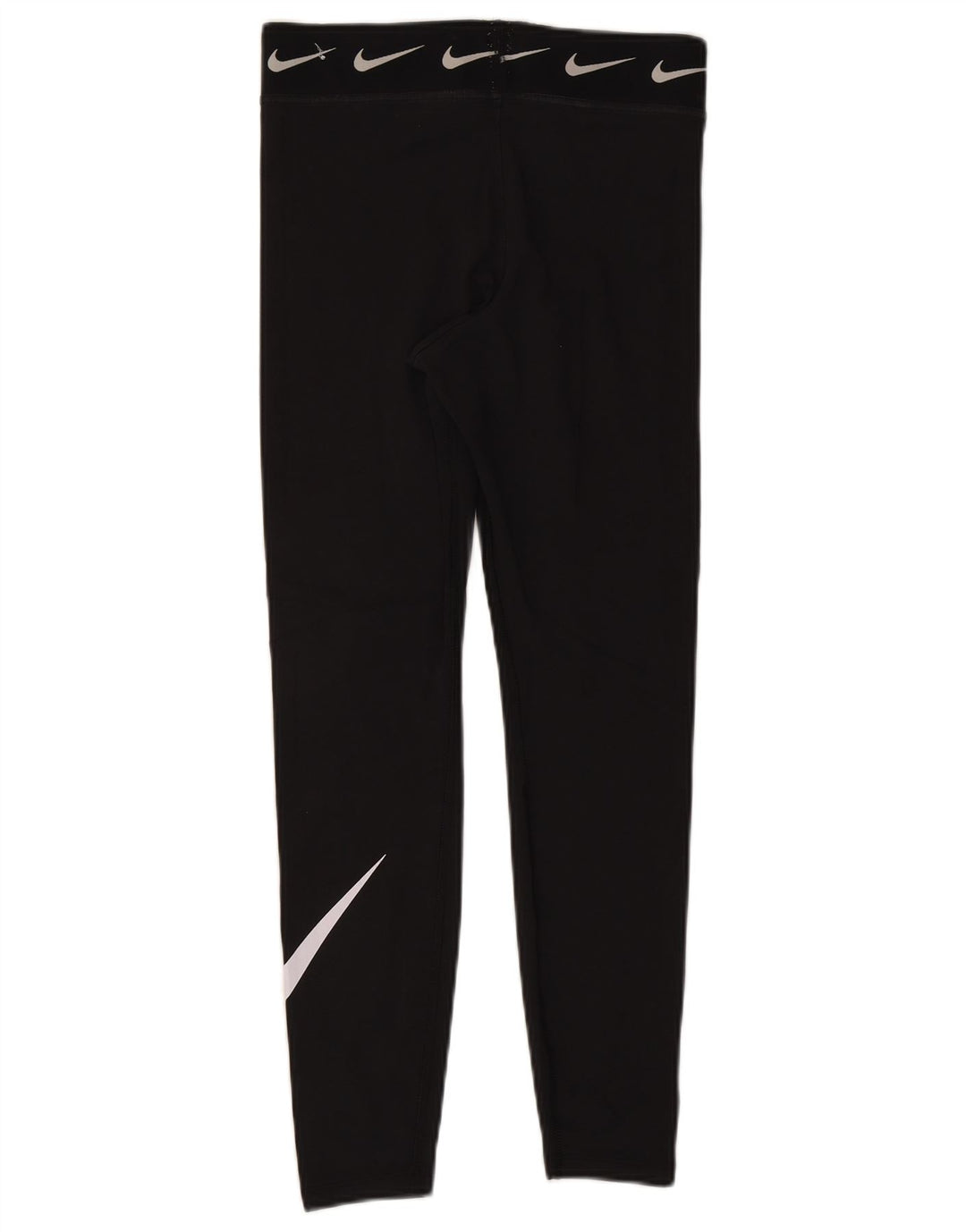 Nike Womens Graphic Leggings UK 12 Medium  Black Cotton