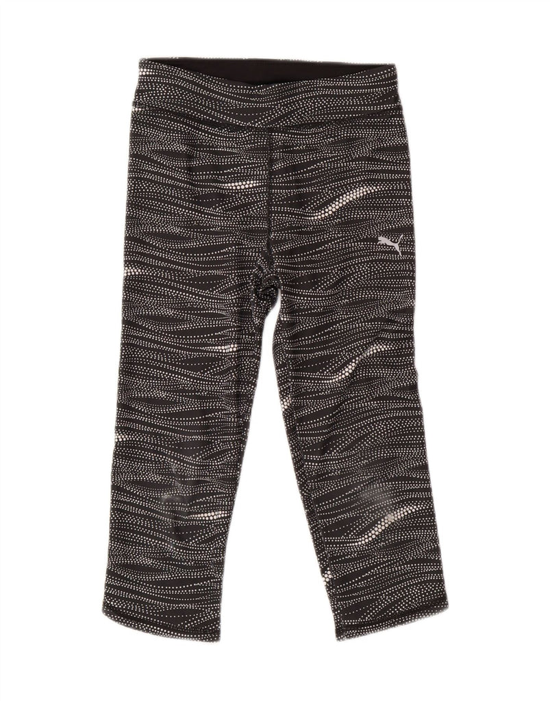 PUMA Girls Leggings 11-12 Years  Black Spotted Vintage Puma and Second-Hand Puma from Messina Hembry 
