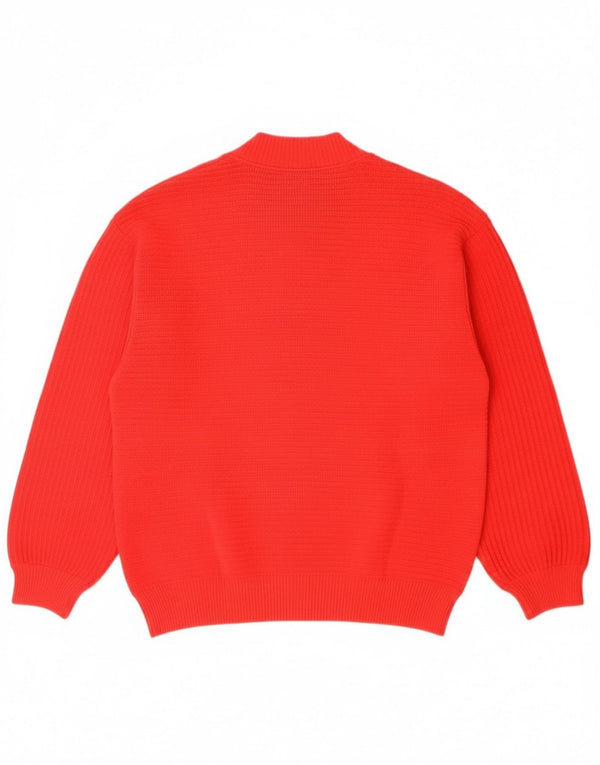 Vintage Womens Cardigan Sweater UK 12 Medium Red