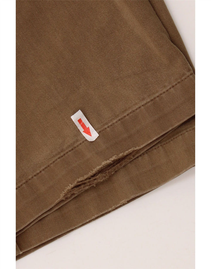 Marks & Spencer Mens Blue Harbour Straight Chino Trousers W38 L29 Brown