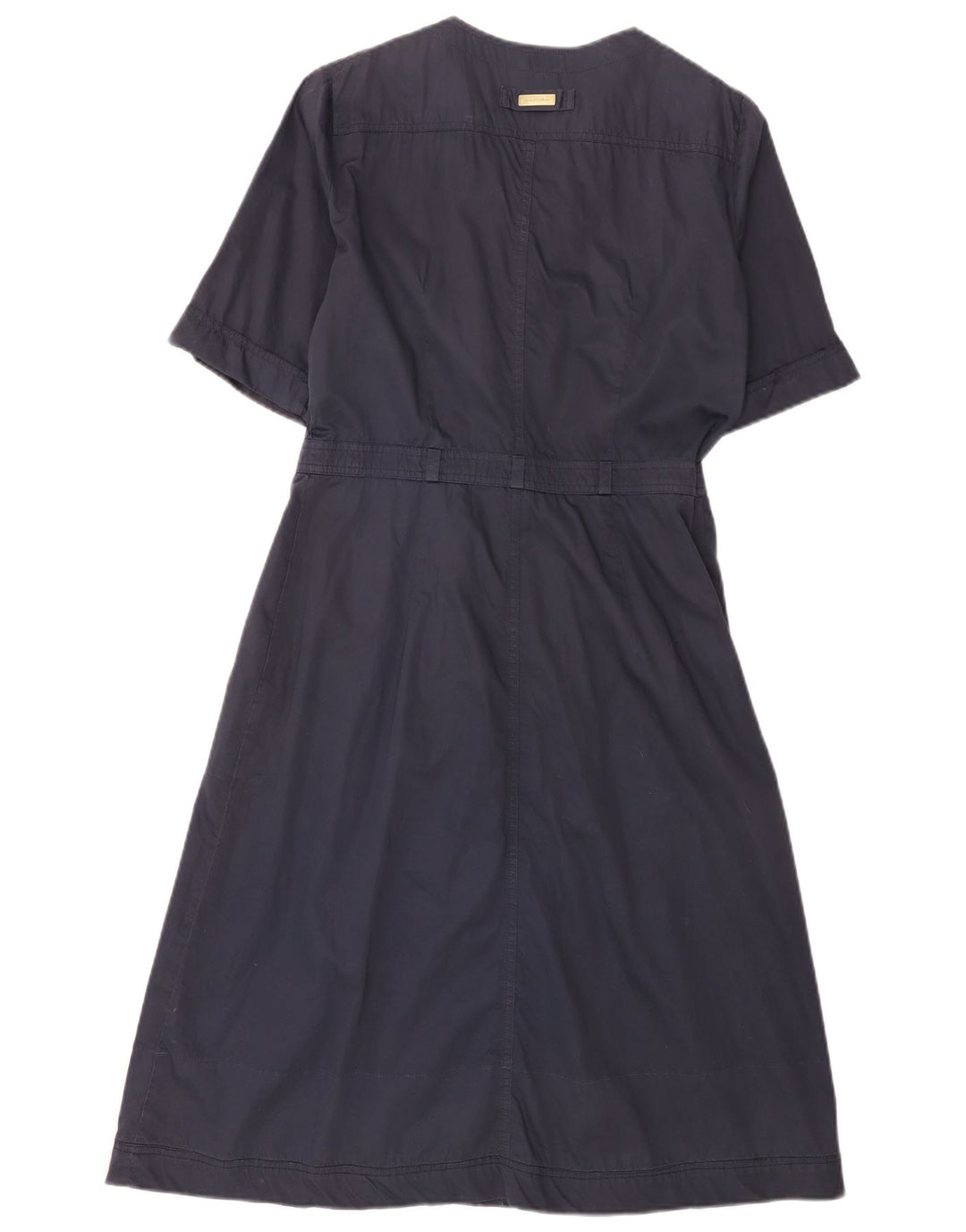 Henry Cottons Womens Wrap Dress IT 46 Large Navy Blue Cotton