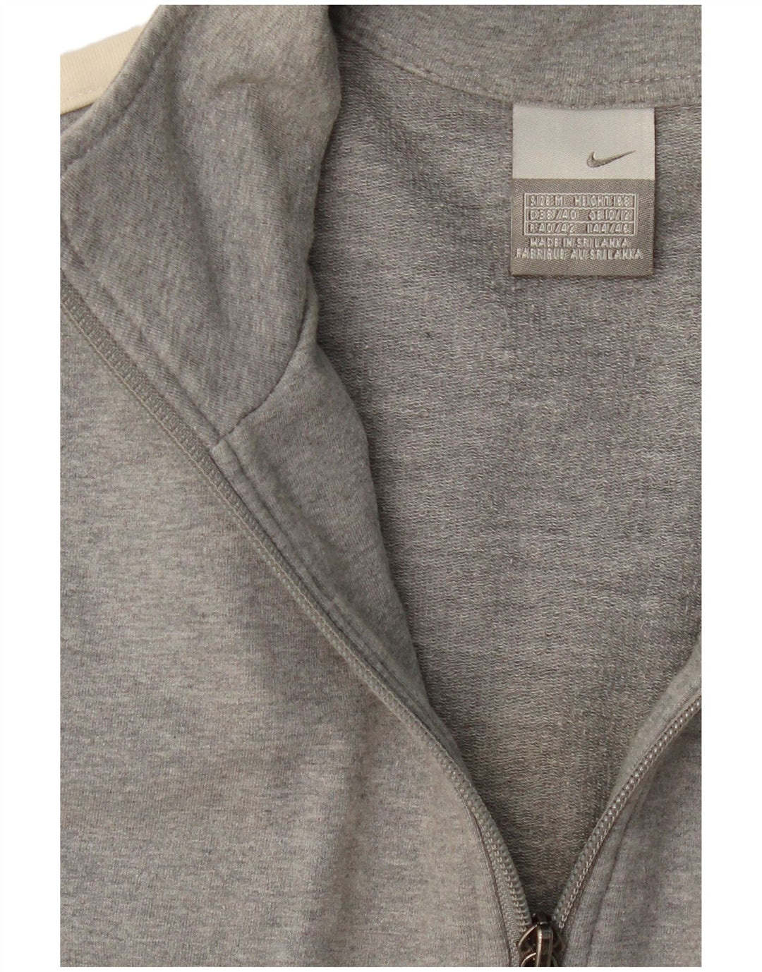 Nike Womens Tracksuit Top Jacket UK 10/12 Medium Grey Colourblock