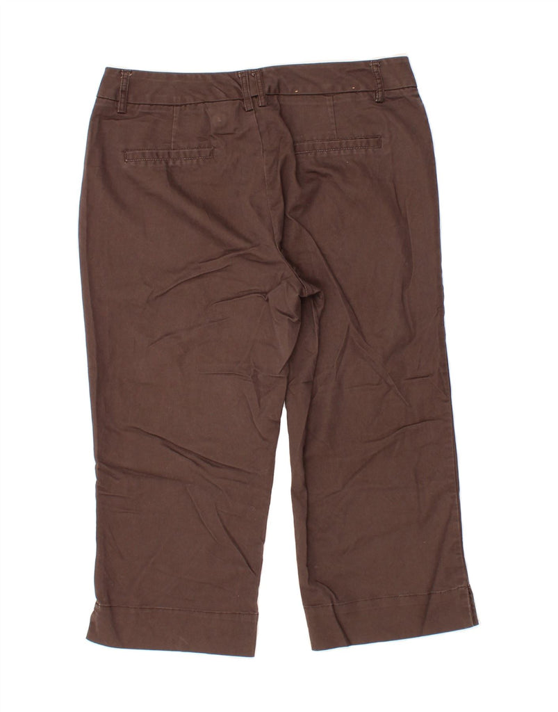 DOCKERS Womens Straight Capri Trousers US 8 Medium W30 L20 Brown Cotton Vintage Dockers and Second-Hand Dockers from Messina Hembry 