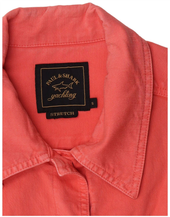 Paul & Shark Womens Yachting Denim Jacket UK 10 Small Pink