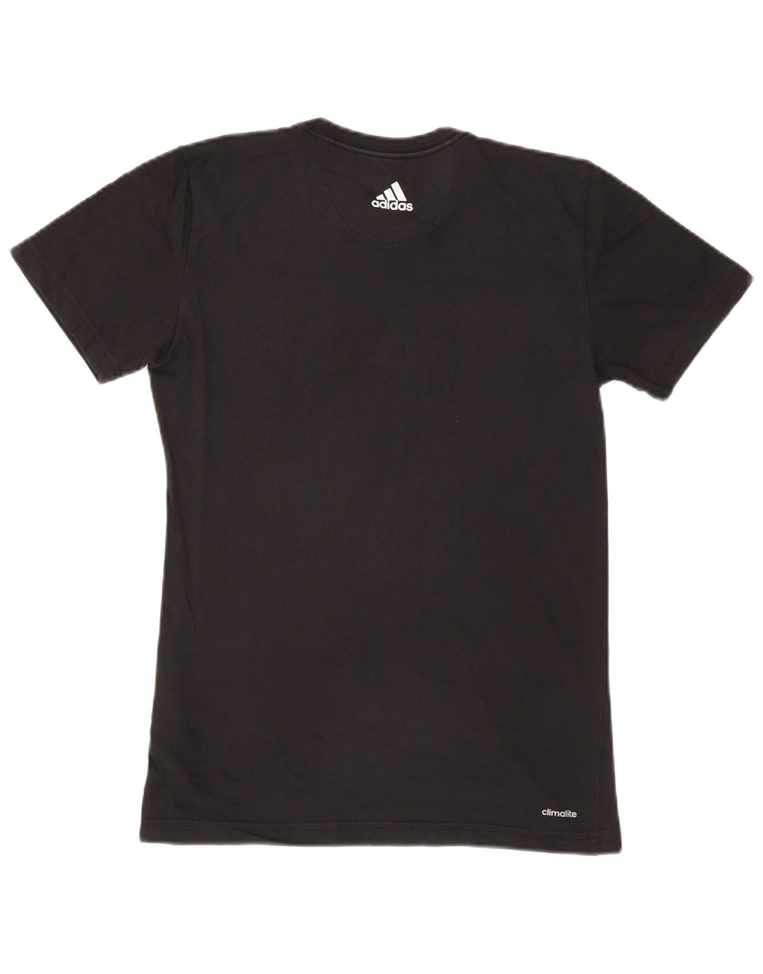 ADIDAS Mens Climalite Graphic T-Shirt Top Small Black Cotton