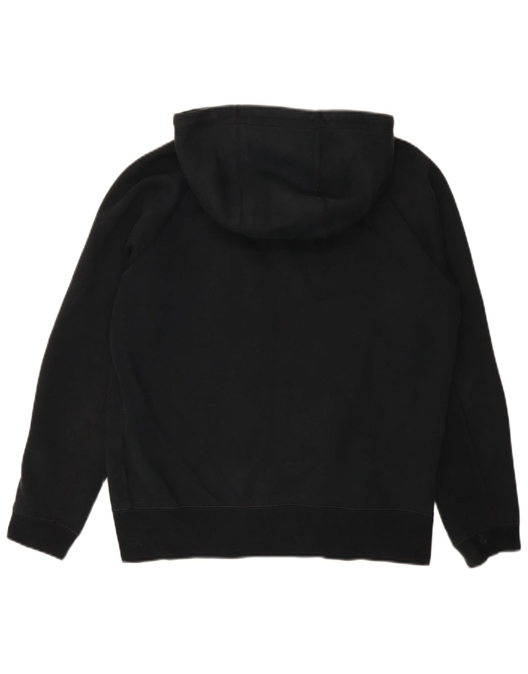 Nike Mens Zip Hoodie Sweater Medium Black Cotton