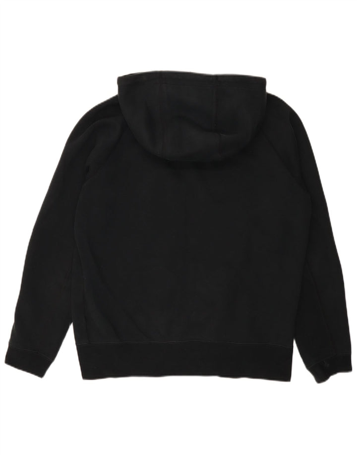 Nike Mens Zip Hoodie Sweater Medium Black Cotton