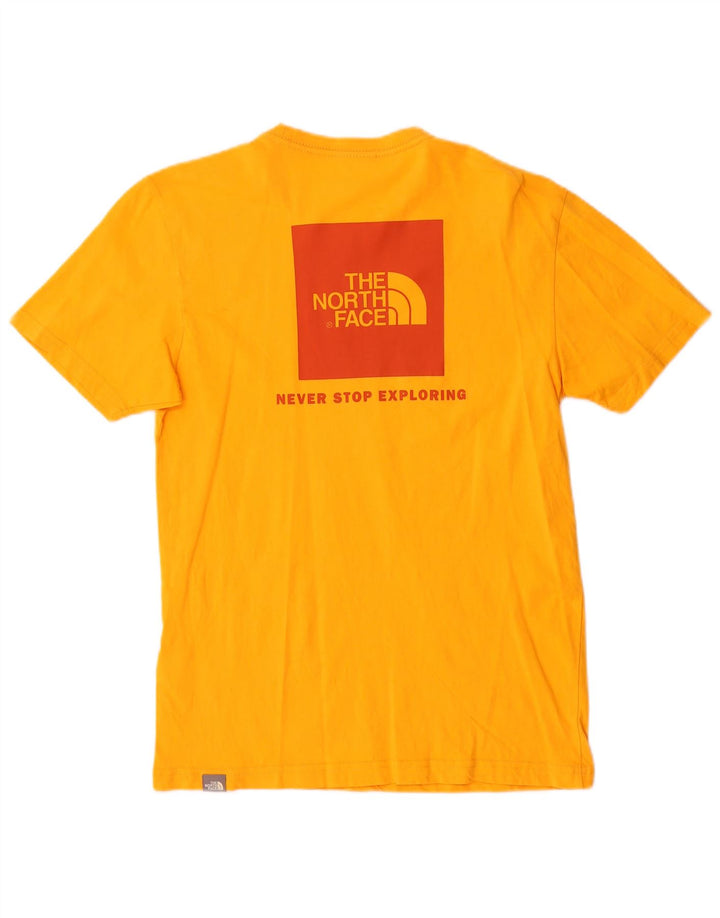 The North Face Mens Graphic T-Shirt Top Small Orange Cotton