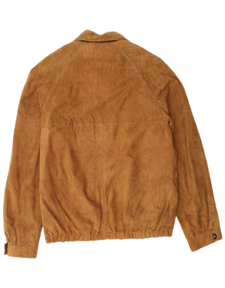 Bignami Mens Suede Jacket IT 48 Medium Beige