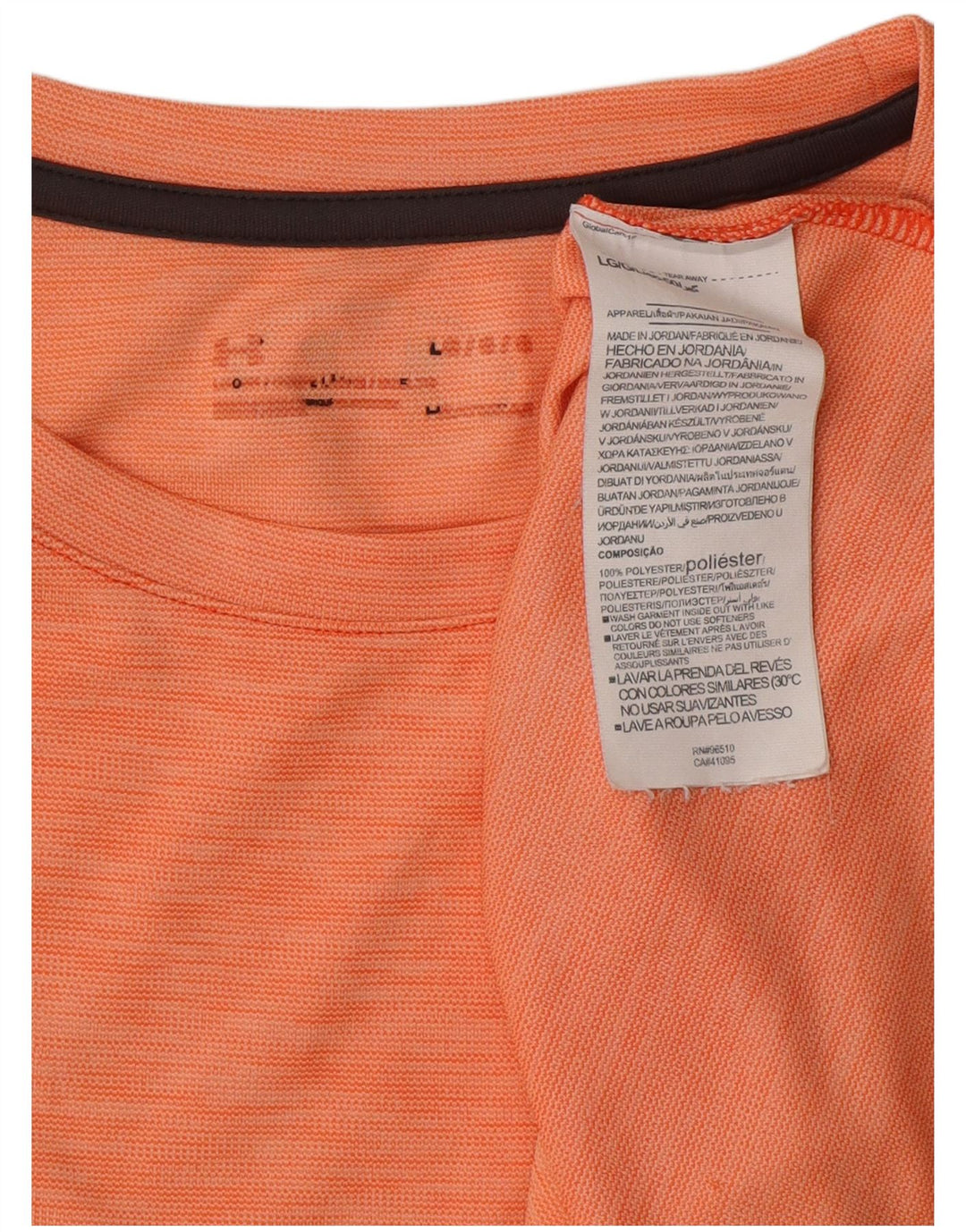UNDER ARMOUR Mens Heat Gear Graphic T-Shirt Top Large Orange Polyester