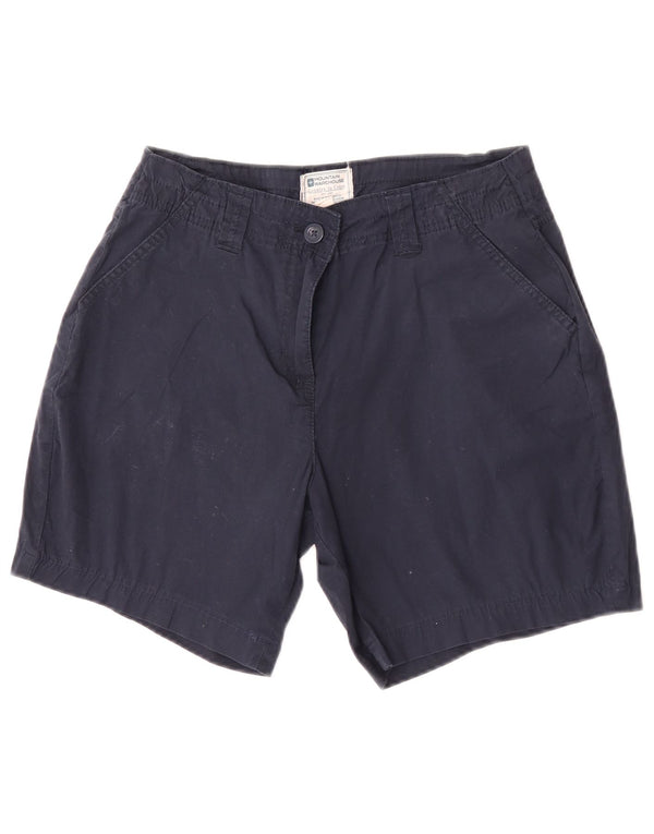 Mountain Warehouse Womens Chino Shorts UK 12 Medium W28 Navy Blue Cotton