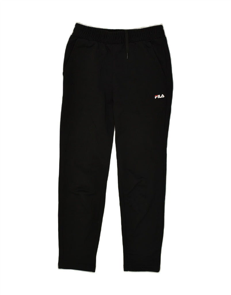 FILA Mens Tracksuit Trousers XS Black Polyester | Vintage Fila | Thrift | Second-Hand Fila | Used Clothing | Messina Hembry 