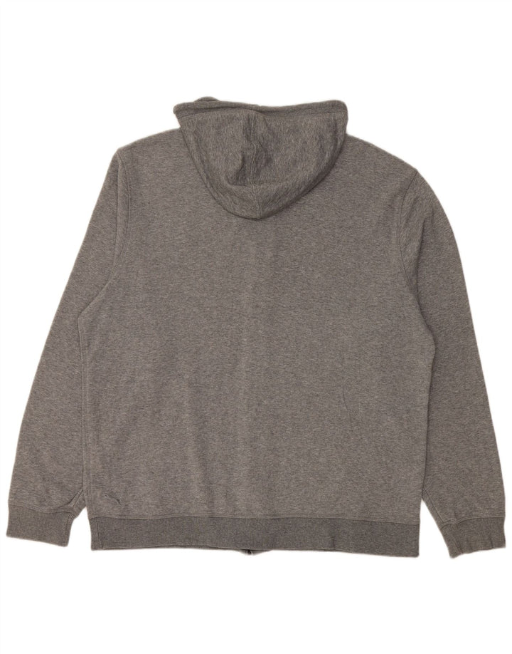 PUMA Mens Zip Hoodie Sweater XL Grey Flecked