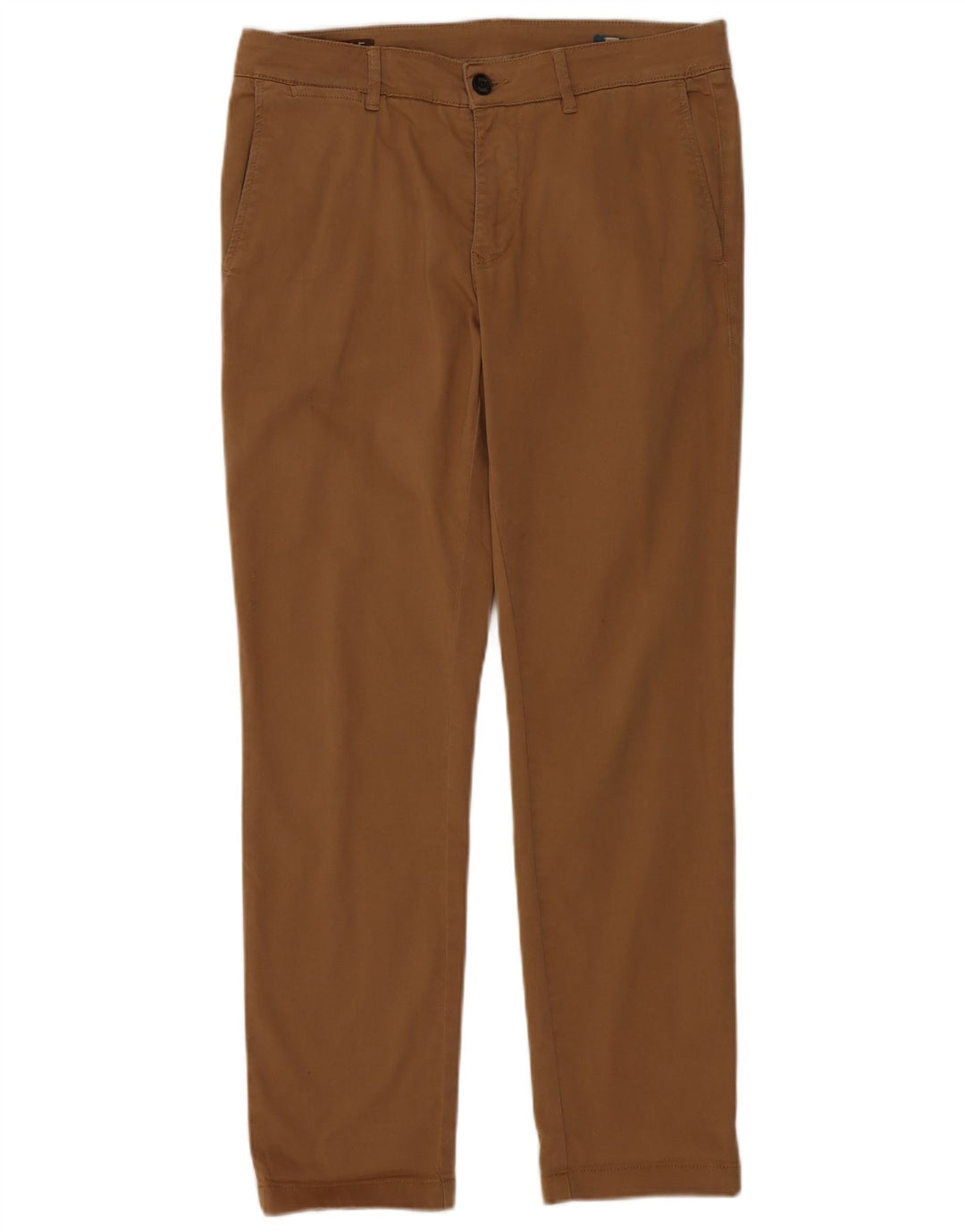 RIFLE Mens Slim Chino Trousers W32 L30 Beige Cotton