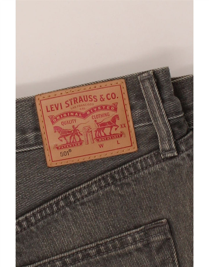LEVI'S Womens 501 Denim Shorts W28 Medium  Grey Cotton Vintage Levi's and Second-Hand Levi's from Messina Hembry 