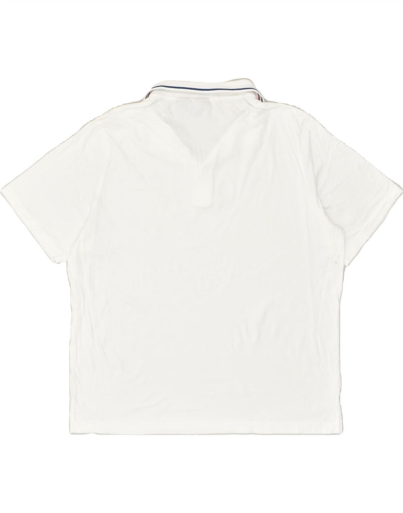 PUMA Mens BMW Graphic Polo Shirt XL White Cotton | Vintage Puma | Thrift | Second-Hand Puma | Used Clothing | Messina Hembry 