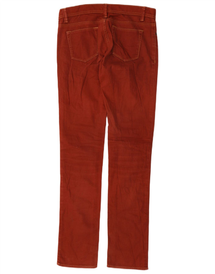 Benetton Womens Slim Casual Trousers W26 L32 Red