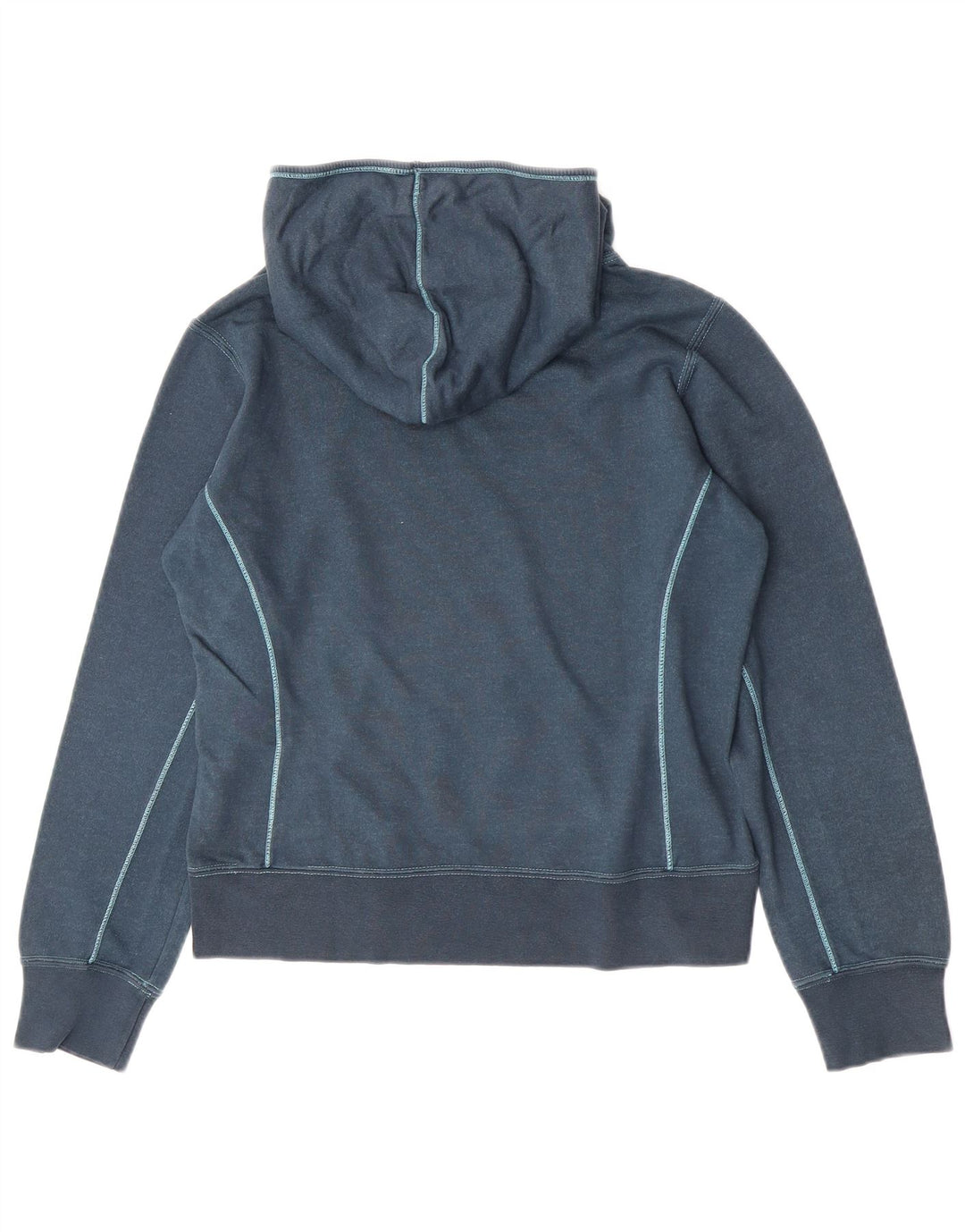 Champion Womens Heritage Classics Graphic Hoodie Jumper UK 12 Medium Blue