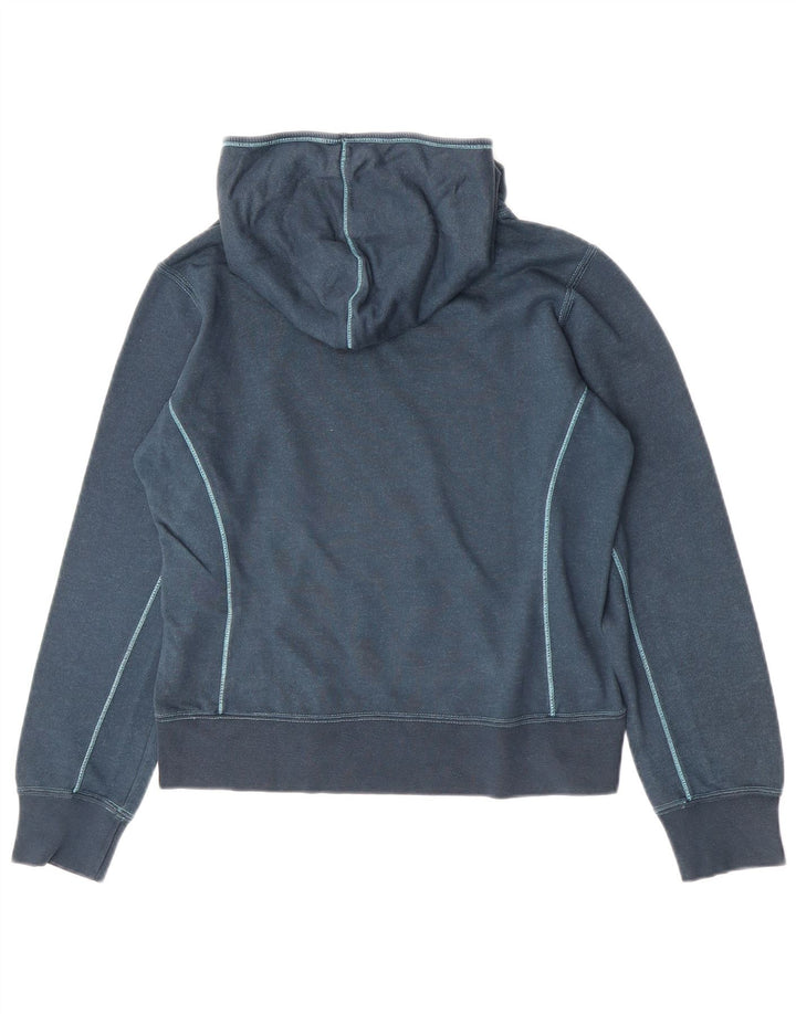 Champion Womens Heritage Classics Graphic Hoodie Jumper UK 12 Medium Blue