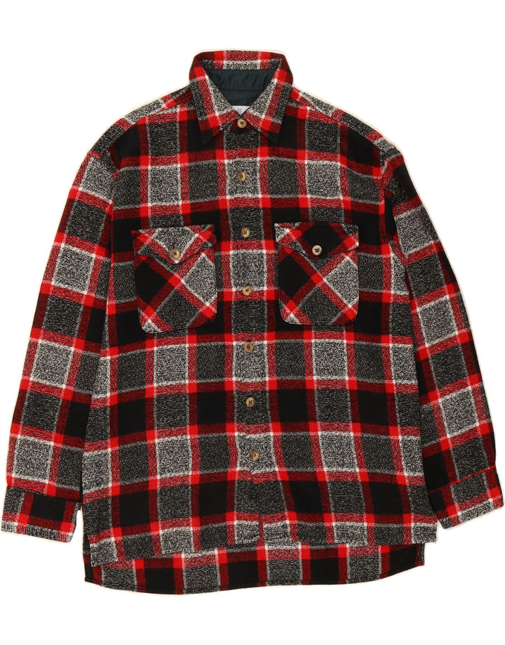 VINTAGE Mens Lumberjack Flannel Shirt Medium Red Check Vintage Vintage and Second-Hand Vintage from Messina Hembry 