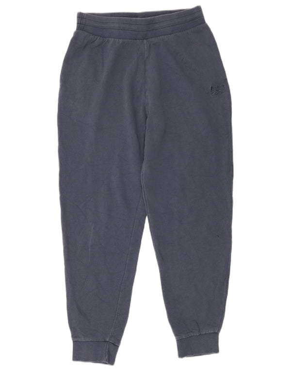 Reebok Womens Tracksuit Trousers Joggers UK 12/14 Medium  Blue Cotton