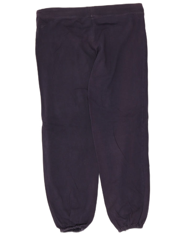 Marks & Spencer Womens Tracksuit Trousers Joggers UK 16 Large Navy Blue