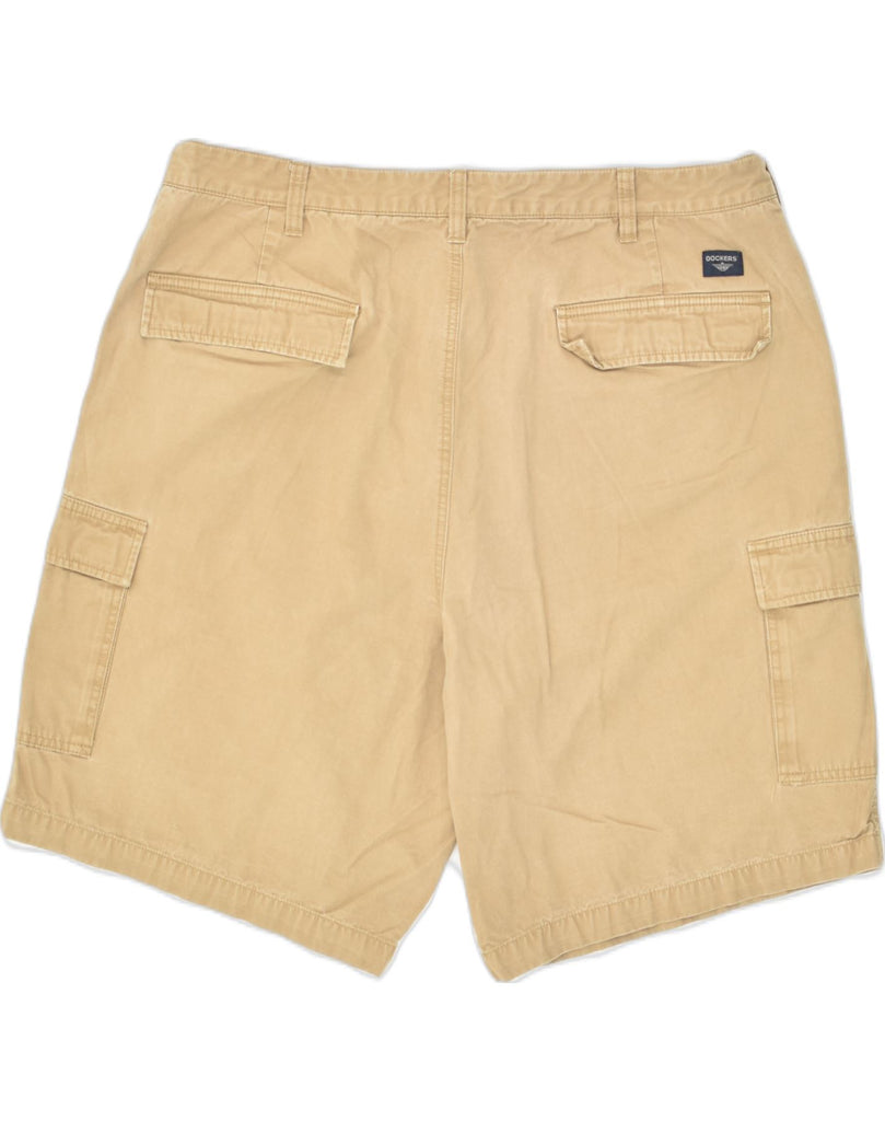 DOCKERS Mens Cargo Shorts W40 XL Beige Cotton | Vintage Dockers | Thrift | Second-Hand Dockers | Used Clothing | Messina Hembry 