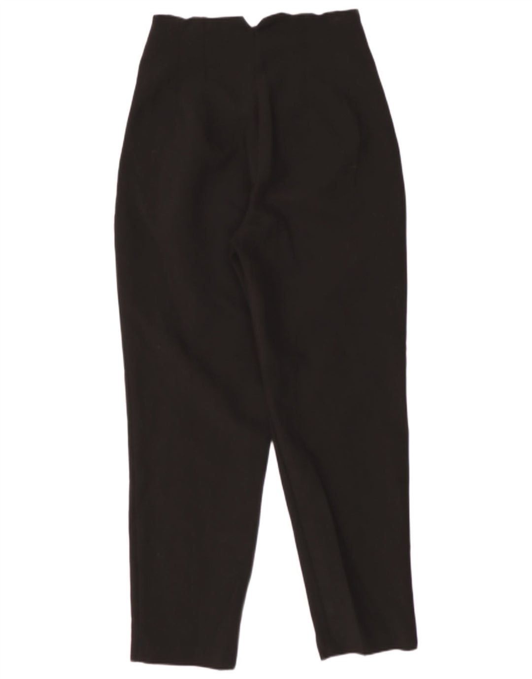 Zara Womens High Waist Suit Trousers Small W26 L26 Black Polyester