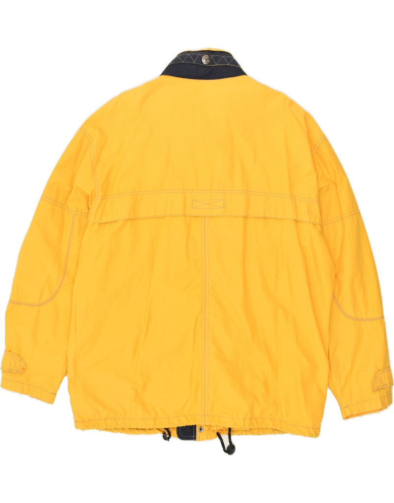 ANGELO LITRICO Mens Hooded Windbreaker Jacket IT 54 2XL  Yellow Polyester Vintage Angelo Litrico and Second-Hand Angelo Litrico from Messina Hembry 